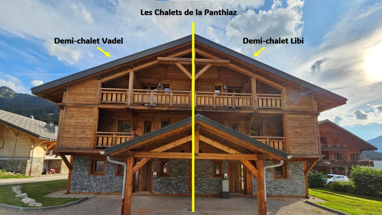 Demi-Chalet Vadel La Panthiaz 15 Pers 5 Chambres Abondance Kültér fotó