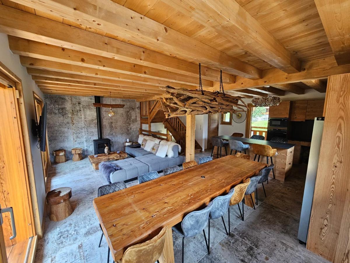Demi-Chalet Vadel La Panthiaz 15 Pers 5 Chambres Abondance Kültér fotó