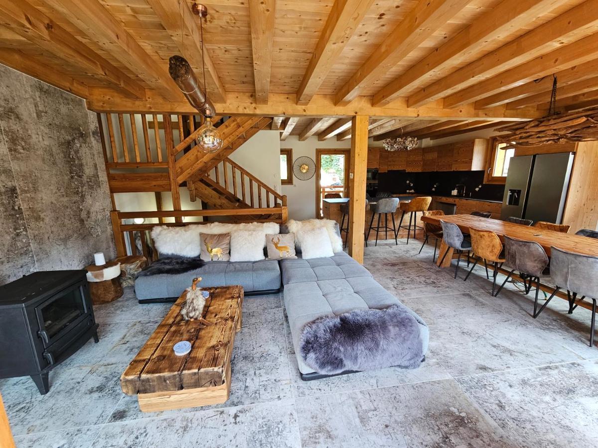 Demi-Chalet Vadel La Panthiaz 15 Pers 5 Chambres Abondance Kültér fotó