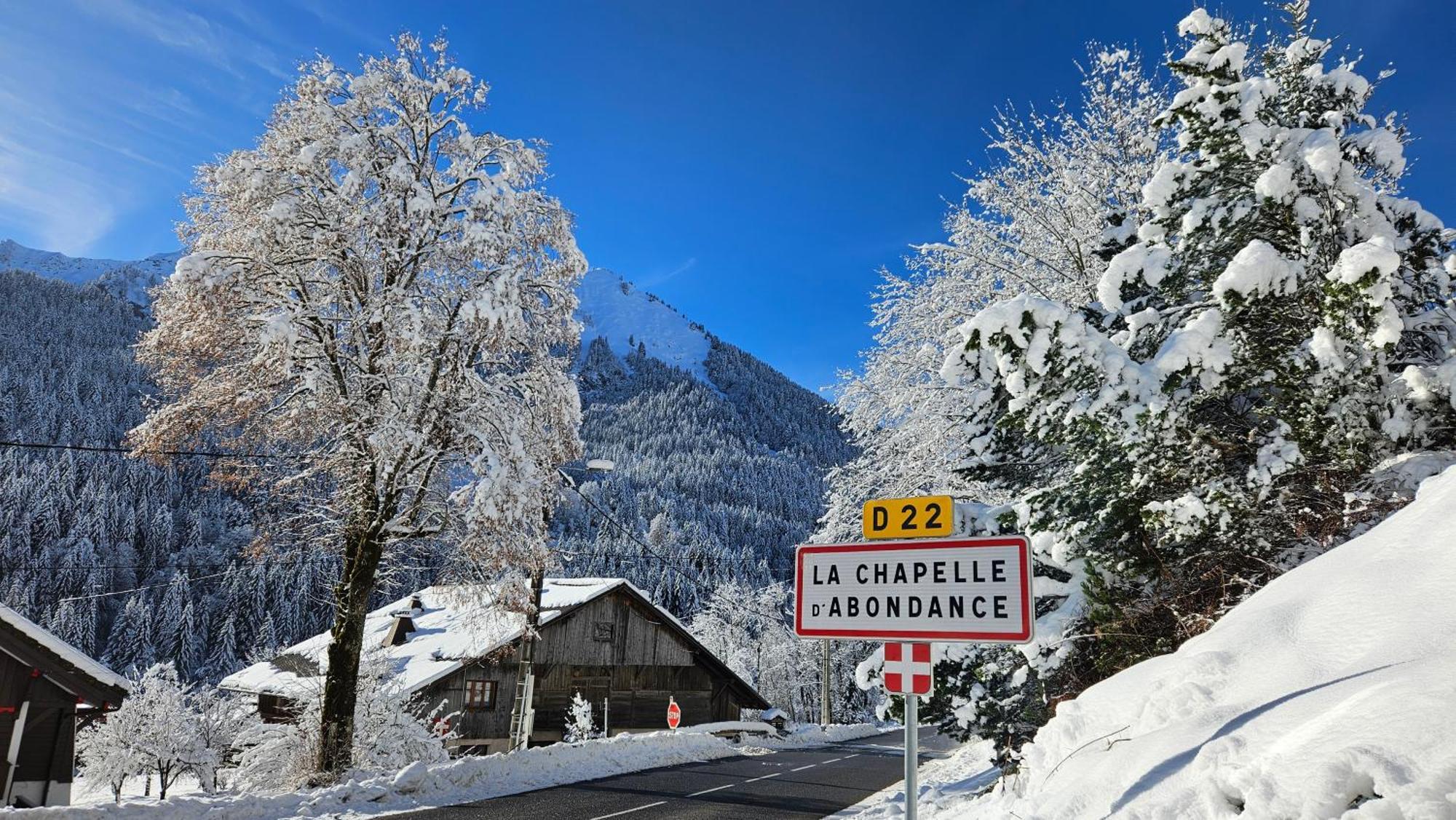Demi-Chalet Vadel La Panthiaz 15 Pers 5 Chambres Abondance Kültér fotó