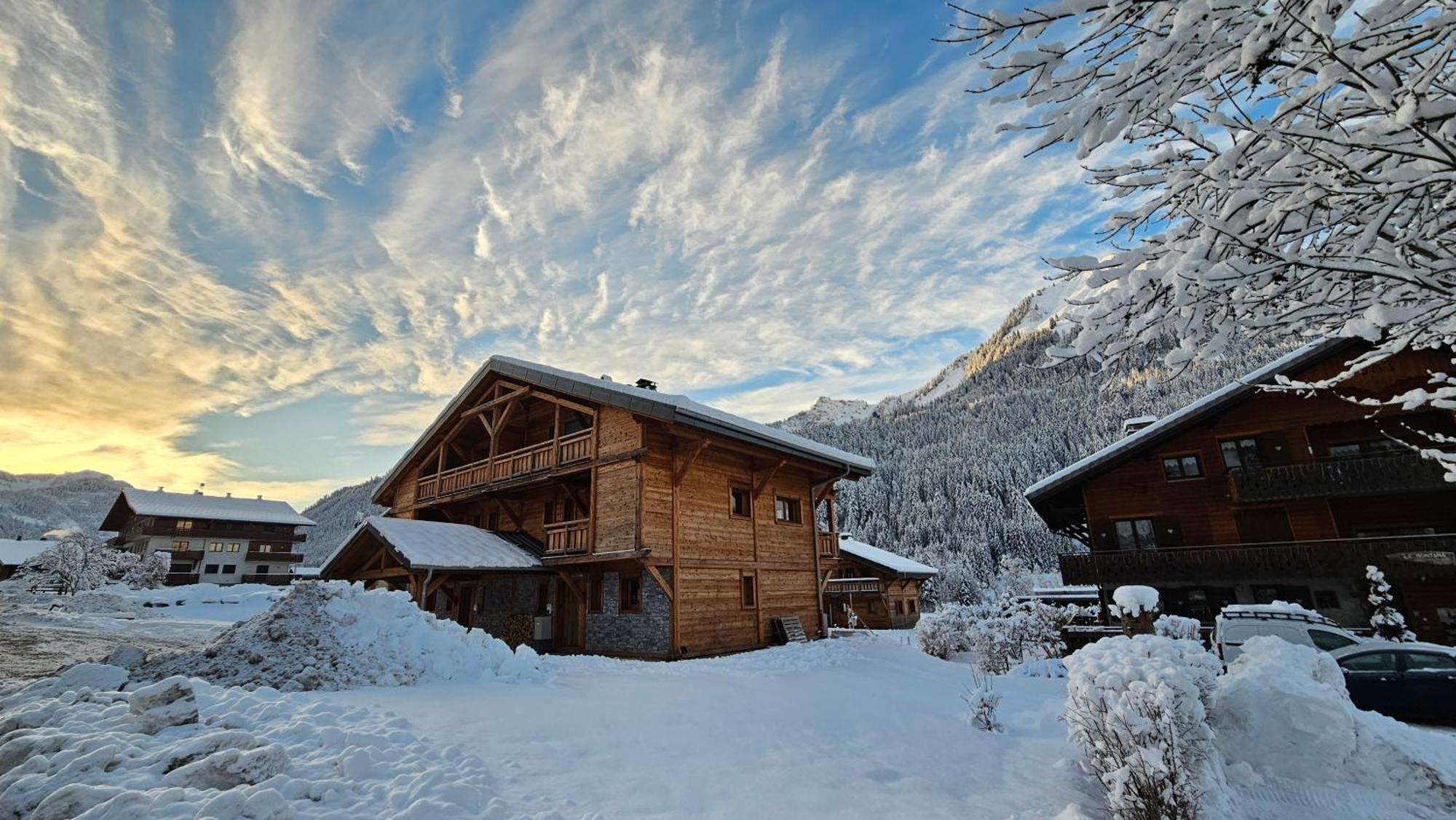 Demi-Chalet Vadel La Panthiaz 15 Pers 5 Chambres Abondance Kültér fotó