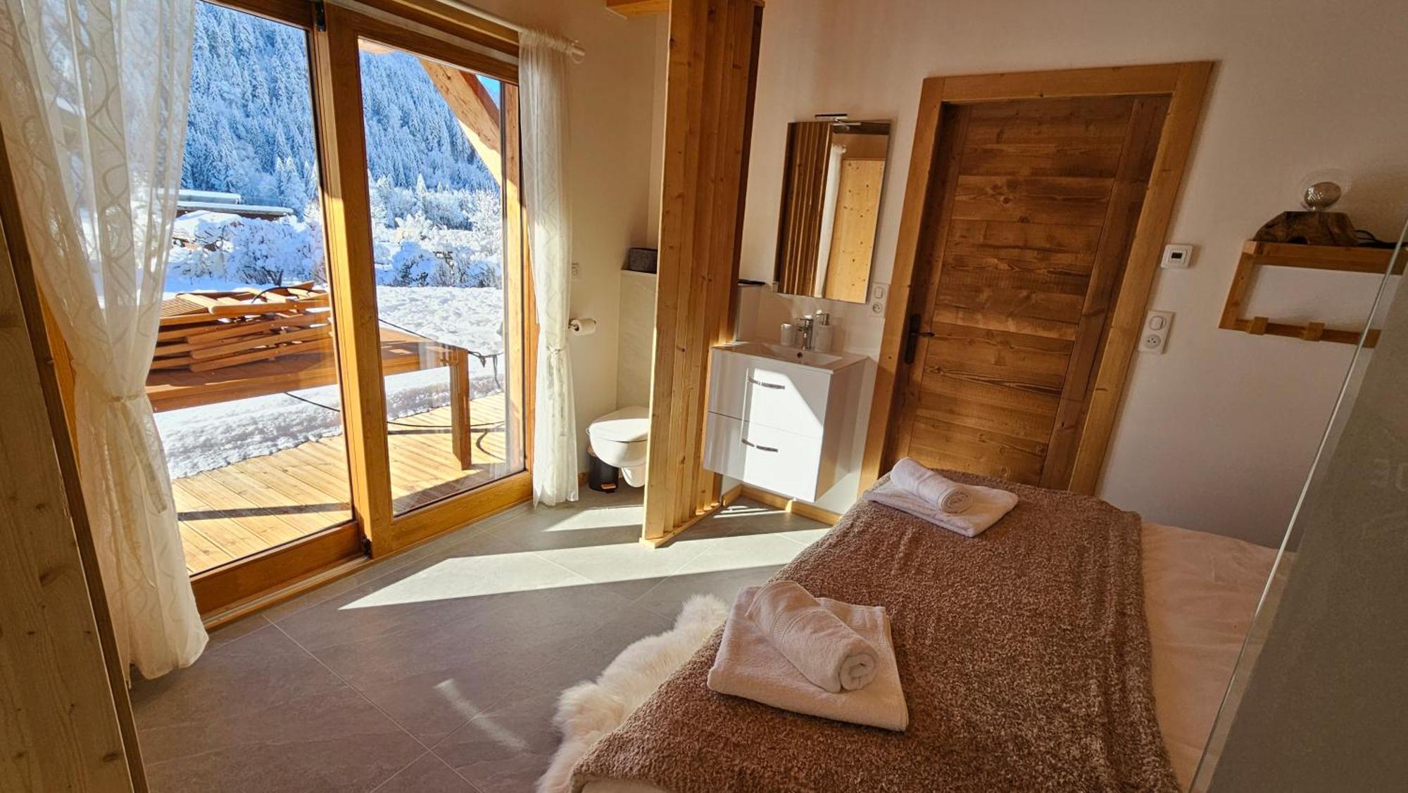 Demi-Chalet Vadel La Panthiaz 15 Pers 5 Chambres Abondance Kültér fotó